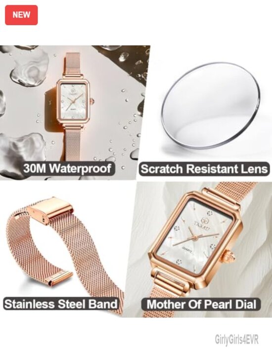 Women\'s Square Dress Watch Mesh Bracelet Stainless Steel Analog Quartz main image 4